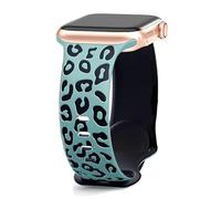 Bracelet gravé pour Apple Watch 45 mm 44 mm 46 mm 42 mm 41 mm 40 mm 49 mm Silicone Correa Bracelet Series 8 9 10 7 SE 6 5 4, 42 44 45 49 S10-46mm, Silicone, Agate