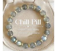 Bracelet guérisseur en cristal de labradorite - Bracelet de perles en pierre précieuse - Bracelets pour femme - Cadeau pour amateur de cristaux Cristal naturel