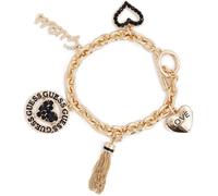 Bracelet Guess couleur or orné de 6 breloques
