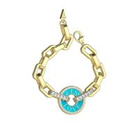 Bracelet - GUESS - JUBB04076JWYGTQS - Doré - Acier inoxydable - Fermeture mousqueton