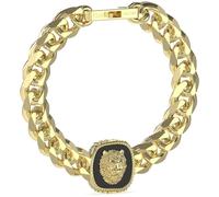 Bracelet GUESS pour homme de la collection Lion King. Le bracelet a comme symbole un lion et a la taille : L. Le bracelet est de couleur or et noir. La référence est : JUMB04001JWYGBKL