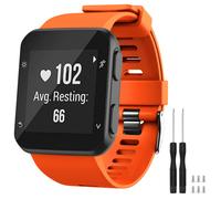 Bracelet GVFM compatible avec Garmin Forerunner 35 en silicone souple de remplacement