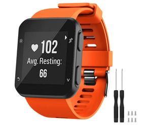 Bracelet GVFM compatible avec Garmin Forerunner 35 en silicone souple de remplacement