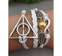 Bracelet Harry Potter ailes d'anges, triangle RDLM