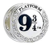 Bracelet - Harry Potter - Argent Sterling - Breloque 9 3/4 - Cristaux Swarovski