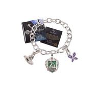 The Noble Collection Bracelet Lumos Slytherin Breloques plaqué argent Serpentard