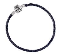 Bracelet Harry Potter pendentif Slide charm noir diamètre 0,5cm bijou cuir - 18 cm