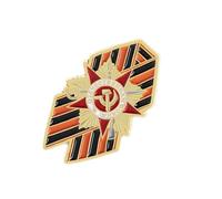 Bracelet historique en alliage insigne symbole commémoratif russe Broche facile à porter Épinglette pour événements culturels et expositions Broche commémorative en alliage, taille unique, comme