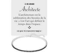 Bracelet Homme Architecte Argent Sterling 925 Idée cadeau pour lui Cadeaux d’anniversaire, de Noël Bracelet élégant pour architectes - Coffret avec DÉDICACE Incluse. (bracelet d'architecte)