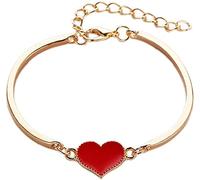 Bracelet Homme Femme Mode Simple Réglable Amour Coeur Chaîne Bracelet Bijoux Accessoire Cadeau Pulsera Gife pour Homme Femme Durable Design