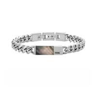 Bracelet homme - FOSSIL - Vintage - Acier - Gris - Maille gourmette