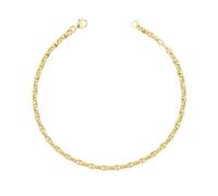 Bracelet Homme - L'ATELIER D'AZUR - Or Jaune - Maille Marine Alternée - 21cm