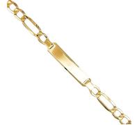 Bracelet Homme Or Jaune Véritable - Maille Figaro Alternée 1+3 - L'ATELIER D'AZUR