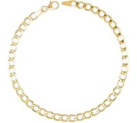 Bracelet Homme Or Jaune Véritable - Maille Gourmette - L'ATELIER D'AZUR - 21cm - 4.5mm - 2.40 grammes