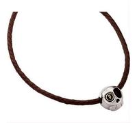 Bracelet Homme Police Mephisto - Cuir Noir Tressé Et Acier Inoxydable