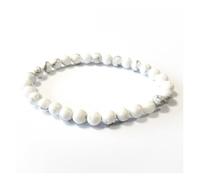 Bracelet - Howlite - Boules 6mm - Pierre naturelle - Élastique - Lithothérapie