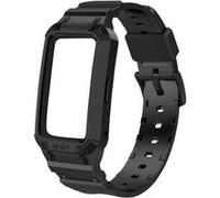 Bracelet Huawei Band 7 6 Pro 6 et Honor Band 6 Silicone Bumper Ajustable noir