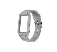 Bracelet Huawei Band 7 6 Pro 6 et Honor Band 6 Silicone Bumper Ajustable gris clair