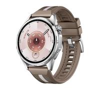 Bracelet hybride de rechange en silicone et nylon pour Huawei Watch GT 6 46 mm Marron
