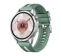 Bracelet hybride de rechange en silicone et nylon pour Huawei Watch GT 6 46 mm Vert