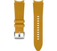 Bracelet hybride en cuir pour montre connectée Samsung Galaxy Watch4 Classic S/L Jaune moutarde