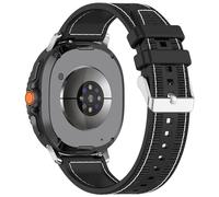 Bracelet hybride pour Samsung Galaxy Watch 9/8/8 Classic en nylon et silicone