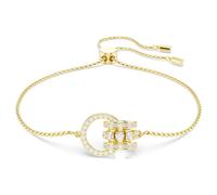Bracelet Hyperbola, Boucle entrelacée, Blanc, Placage de ton or OS