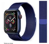 Bracelet IBROZ Apple Watch 42/44/45mm Maille bleu