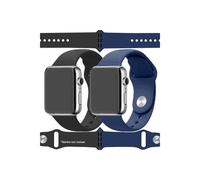Bracelet IBROZ Apple Watch SoftTouch 40/41mm noir+bleu