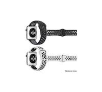 Bracelet IBROZ Apple Watch Sport 42/44/45mm noir+blanc