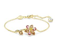 Bracelet Idyllia, Tailles variées, Fleur, Multicolore, Doré à l’or 18 carats (750/1000) OS