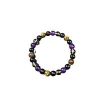 Bracelet œil de tigre avec améthyste en cristal de thé et bijoux tendance Ce bracelet sera un raffinement et un style pour votre look général. FgY868, 12x9x1cm, Cristal artificiel