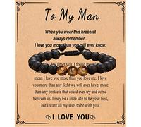 Bracelet œil de tigre pour homme et garçon, cadeau pour petit ami, mari, papa, fils, garçon, homme, en acier inoxydable, sans pierre précieuse, General, Acier inoxydable, Pas de gemme