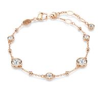 Bracelet Imber, Taille ronde, Blanc, Placage de ton or rosé OS