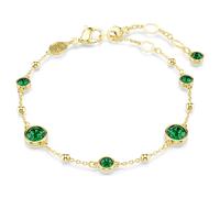 Swarovski Bracelet Imber – taille ronde, vert, plaqué or