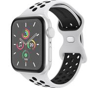 bracelet imoshion Sport⁺ pour Apple Watch Series 1 à 10 / SE / Ultra (2) (44/45/46/49 mm) - Taille S/M - Platine pur et noir