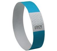 Bracelet imprimable, 256 x 19 mm, bleu fluo