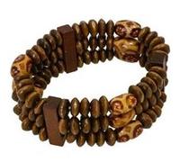bracelet indien perles marron adulte - chaks 11251 Marron G