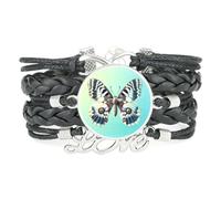 Bracelet Infinity, Corde, Papillon, Défaut, Art, Ajustable, Cuir Tressé,
