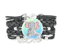 Bracelet Infinity,Fortune,Elephant,Diffraction,Ajustable,En Cuir Tressé | Multistrat,Punk,Bracelet,Fait main,Offre,Bangle,Accessoire,Amie,Amoureux,Ethnique,Amitié,Anniversaire,Noël,Musique,Art