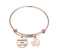 Bracelet inspiré du bracelet « Remember Who You are » - pour un ami, Acier inoxydable