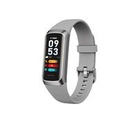 Bracelet Intelligent C60 - Mesure Température, Pression Sanguine, Fréquence Cardiaque, SpO2, Sommeil & Activité - gris