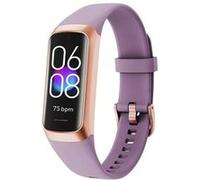 Bracelet Intelligent C60 - Mesure Température, Pression Sanguine, Fréquence Cardiaque, SpO2, Sommeil & Activité - Violet G