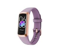Bracelet Intelligent C60 - Mesure Température, Pression Sanguine, Fréquence Cardiaque, SpO2, Sommeil & Activité - Violet G
