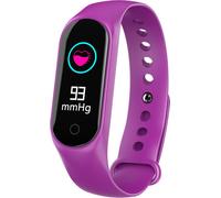 Bracelet intelligent écran couleur IP67 Fitness Tracker pression artérielle moniteur de fréquence cardiaque bande pour téléphone Android IOS violet