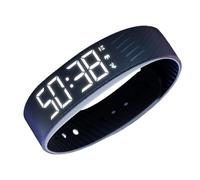 Bracelet intelligent numérique, horloge vibrante, écran LED silencieux de 4,72 à 7,48 pouces avec construction, montre d'alarme avec action sécurisée, aide au temps pour adolescents, adultes, dormeurs