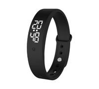 Bracelet intelligent pour observer la défaite - Alarme silencieuse - Réveil - Analyse du sommeil - Longue durée de vie de la batterie