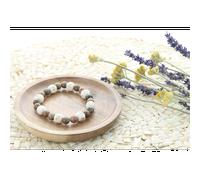 Bracelet jaspe & perles bois
