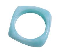 Bracelet jonc carré coloré géométrique épais en résine irrégulière accessoires déclaration bijoux pour femme bijoux colorés, taille unique, Comme décrit