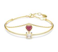 Swarovski Bracelet jonc Chroma Cœur Rouge Placage de ton or ONE Size